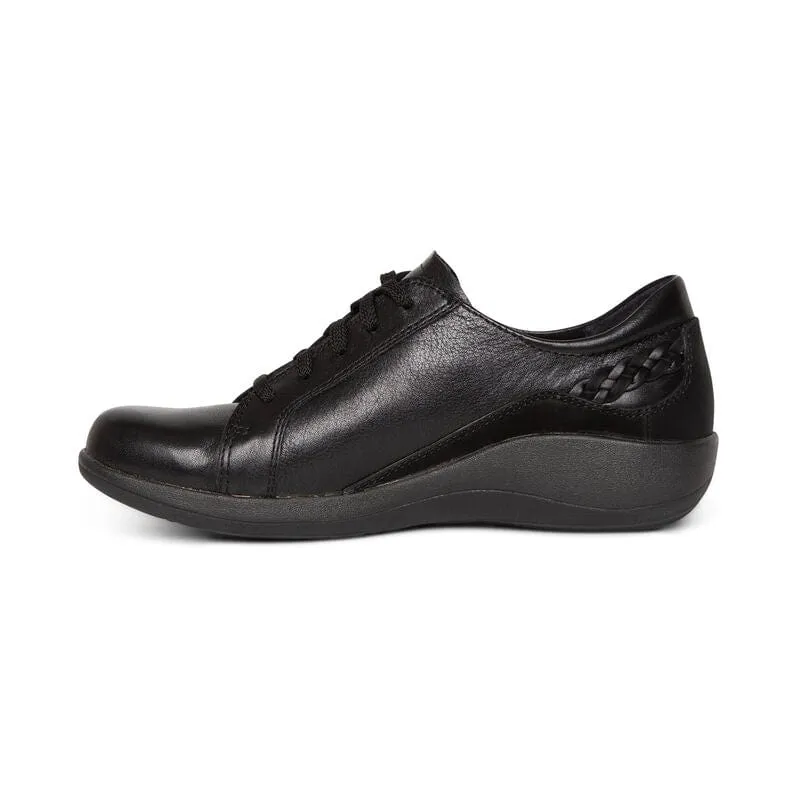 Aetrex Women's Dana Oxford Sneakers- Black
